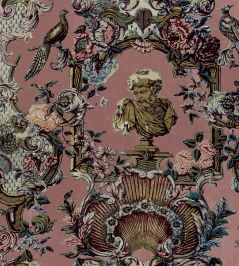 V&A Romano Fabric by Arley House Pink V&A Romano Fabric by Arley House Pink