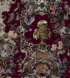 V&A Romano Fabric by Arley House Plum V&A Romano Fabric by Arley House Plum