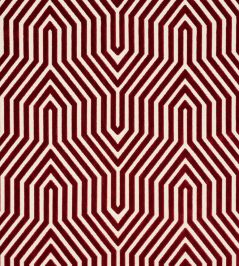 Vanderbilt Velvet Fabric by Schumacher Garnet Vanderbilt Velvet Fabric by Schumacher Garnet