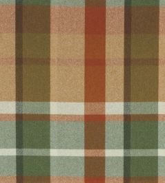 Vanoise Fabric by Casamance Orange Brule Vert Irlandais Vanoise Fabric by Casamance Orange Brule Vert Irlandais