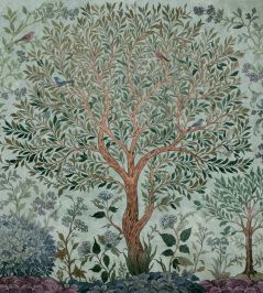 Varanasi Tree Mural by Coordonne Sapphire Varanasi Tree Mural by Coordonne Sapphire