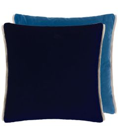 Varese Cushion 43 x 43cm by Designers Guild Denim & Teal Varese Cushion 43 x 43cm by Designers Guild Denim & Teal