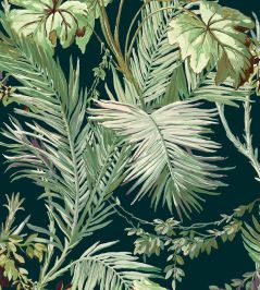 Vegetable Wallpaper by Coordonne Green Vegetable Wallpaper by Coordonne Green