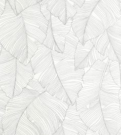 Vegetalia Wallpaper by Caselio Noir et blanc Vegetalia Wallpaper by Caselio Noir et blanc