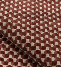 Velours Dedale Fabric by Nobilis Grenat Velours Dedale Fabric by Nobilis Grenat