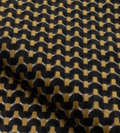 Velours Dedale Fabric by Nobilis Noir Velours Dedale Fabric by Nobilis Noir