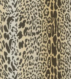 Velours Leopard Fabric by Nobilis Beige Velours Leopard Fabric by Nobilis Beige