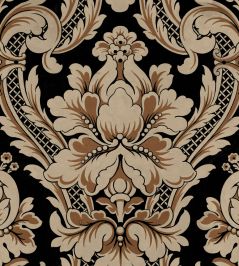 Venetian Damask Wallpaper by Coordonne Onyx Venetian Damask Wallpaper by Coordonne Onyx