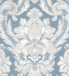 Venetian Damask Wallpaper by Coordonne Sapphire Venetian Damask Wallpaper by Coordonne Sapphire