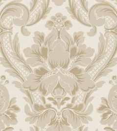 Venetian Damask Wallpaper by Coordonne Stone Venetian Damask Wallpaper by Coordonne Stone