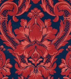 Venetian Damask Wallpaper by Coordonne Vermilion Venetian Damask Wallpaper by Coordonne Vermilion