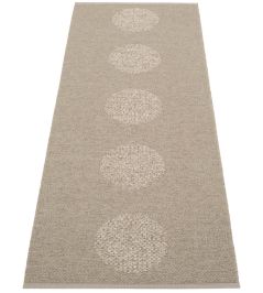 Vera 2.0 Runner Rug by Pappelina Dark Linen/Linen Metallic Vera 2.0 Runner Rug by Pappelina Dark Linen/Linen Metallic