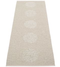 Vera 2.0 Runner Rug by Pappelina Linen/Stone Metallic Vera 2.0 Runner Rug by Pappelina Linen/Stone Metallic