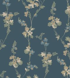 Vera Wallpaper by Borastapeter Navy Vera Wallpaper by Borastapeter Navy