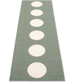 Vera Runner Rug by Pappelina Army/Vanilla Vera Runner Rug by Pappelina Army/Vanilla