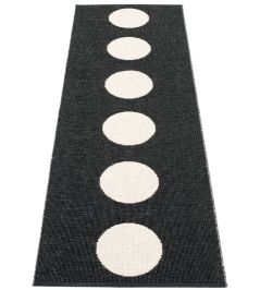 Vera Runner Rug by Pappelina Black/Vanilla Vera Runner Rug by Pappelina Black/Vanilla