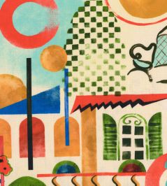 Veranda Fabric by MINDTHEGAP Multi Veranda Fabric by MINDTHEGAP Multi