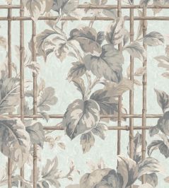 Verdant Trellis Wallpaper by Woodchip & Magnolia Celadon Verdant Trellis Wallpaper by Woodchip & Magnolia Celadon