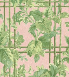 Verdant Trellis Wallpaper by Woodchip & Magnolia Pistachio Blush Verdant Trellis Wallpaper by Woodchip & Magnolia Pistachio Blush