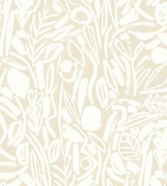 Verdure Wallpaper by Ohpopsi Linen Verdure Wallpaper by Ohpopsi Linen
