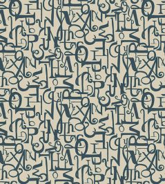 Verso Wallpaper by Tres Tintas Azul oscuro Verso Wallpaper by Tres Tintas Azul oscuro