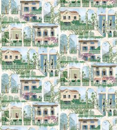 Villa Como Wallpaper by Osborne & Little Azure Villa Como Wallpaper by Osborne & Little Azure