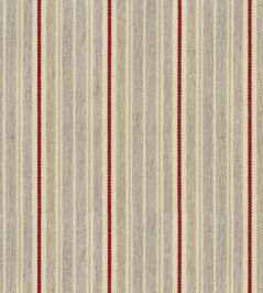 Vintage Stripe 4 Fabric by Ian Mankin Peony Vintage Stripe 4 Fabric by Ian Mankin Peony