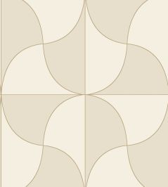 Virevolte Wallpaper by Casadeco Beige Ficelle Virevolte Wallpaper by Casadeco Beige Ficelle