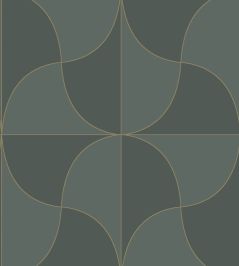 Virevolte Wallpaper by Casadeco Vert Taiga Virevolte Wallpaper by Casadeco Vert Taiga