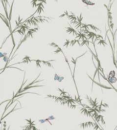 Virginia Wallpaper by Thibaut Beige and Sage Virginia Wallpaper by Thibaut Beige and Sage
