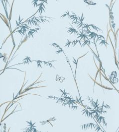 Virginia Wallpaper by Thibaut Spa Blue Virginia Wallpaper by Thibaut Spa Blue