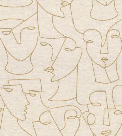 Visage Fabric by Camengo Lin Or Visage Fabric by Camengo Lin Or