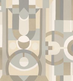 Vitrail Wallpaper by Casamance Blanc/Sable Vitrail Wallpaper by Casamance Blanc/Sable