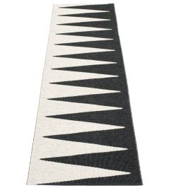 Vivi Runner Rug by Pappelina Black/Vanilla Vivi Runner Rug by Pappelina Black/Vanilla