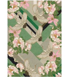 Vogue Deco Rug by Wendy Morrison Green Vogue Deco Rug by Wendy Morrison Green