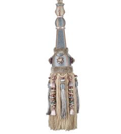 Volanges Tassel Tieback Trimming by Houles Blue Glacier Volanges Tassel Tieback Trimming by Houles Blue Glacier