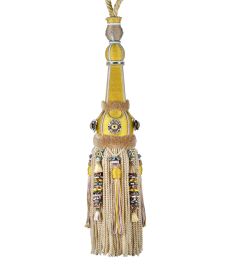 Volanges Tassel Tieback Trimming by Houles Jaune Celeste Volanges Tassel Tieback Trimming by Houles Jaune Celeste