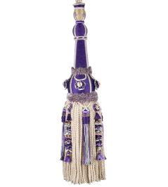 Volanges Tassel Tieback Trimming by Houles Violet Amarante Volanges Tassel Tieback Trimming by Houles Violet Amarante