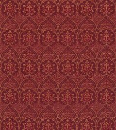 Voysey Fabric by Morris & Co Red Voysey Fabric by Morris & Co Red