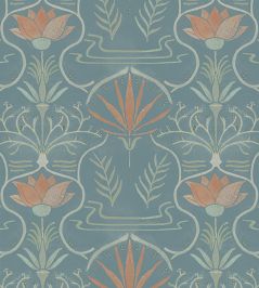 Voysey Wallpaper by Tres Tintas Light blue Voysey Wallpaper by Tres Tintas Light blue