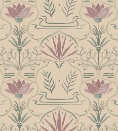 Voysey Wallpaper by Tres Tintas Pink Voysey Wallpaper by Tres Tintas Pink