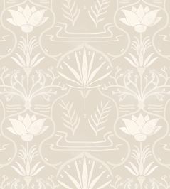 Voysey Wallpaper by Tres Tintas Beige Voysey Wallpaper by Tres Tintas Beige
