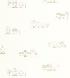 Walk In The Village Wallpaper by Casadeco Lin Walk In The Village Wallpaper by Casadeco Lin