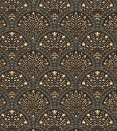 Wallace Wallpaper by Casadeco Noir Fusain Wallace Wallpaper by Casadeco Noir Fusain
