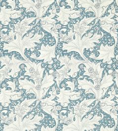 Wallflower Wallpaper by Morris & Co Woad Blue Wallflower Wallpaper by Morris & Co Woad Blue