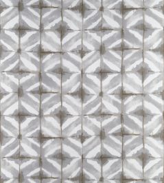 Water Blocks Fabric by Thibaut Grey Water Blocks Fabric by Thibaut Grey