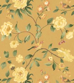 Watercolour Bird Wallpaper by George & Minnie Daffodil Watercolour Bird Wallpaper by George & Minnie Daffodil