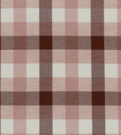 Watercolour Check Fabric by Ian Mankin Brown/Pink Watercolour Check Fabric by Ian Mankin Brown/Pink