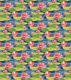 Waterlily Wallpaper by Ohpopsi Midnight Rouge Waterlily Wallpaper by Ohpopsi Midnight Rouge