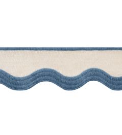 Wave Tape Trimming by Thibaut Cadet on Linen Wave Tape Trimming by Thibaut Cadet on Linen